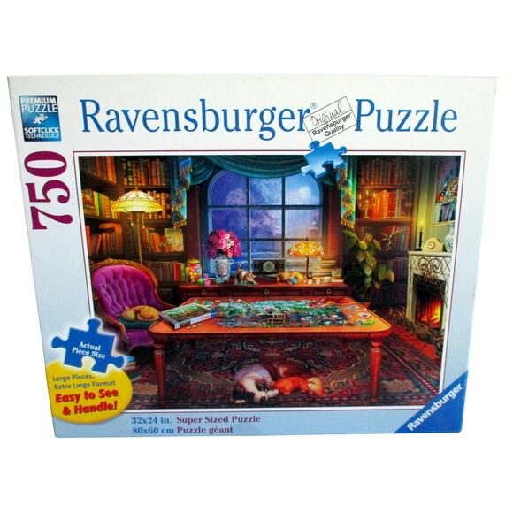 Ravensburger 750Pc. Jigsaw Puzzle # 164448 Puzzlers Place Large Pieces - Picture 1 of 6